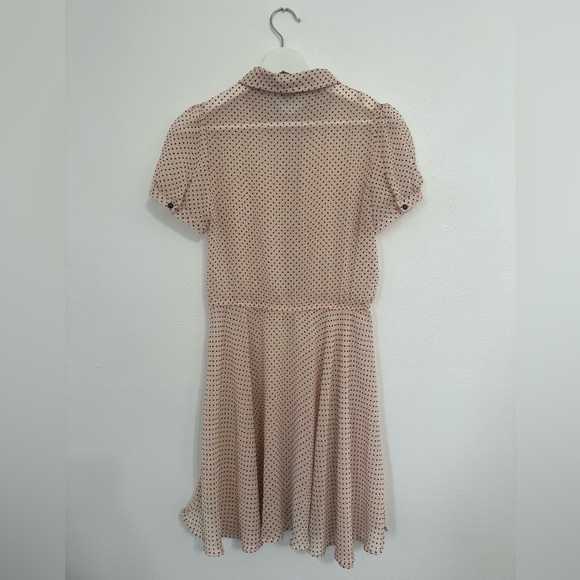 Small Forever 21 sheer polka dot dress, collar and button up. - Picture 2 of 2